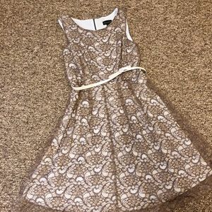 Lace Dress with Silver Belt